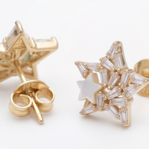 Gyary Celestial Star Stud Earrings
