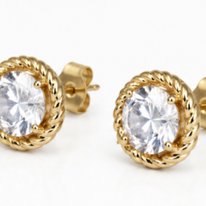 Gyary Classic Solitaire Stud Earrings