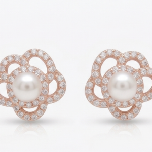 Gyary Pearl Bloom Stud Earrings
