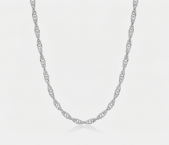Gyary Essential Silver Rope Chain for Women