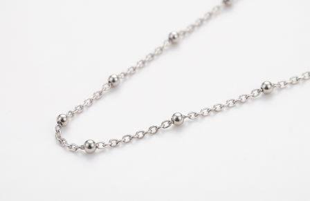 Gyary Celestial Bead Silver Chain for Women