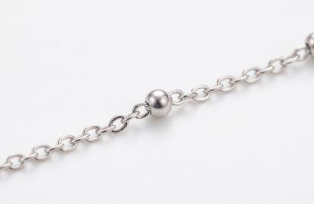 Gyary Celestial Bead Silver Chain for Women