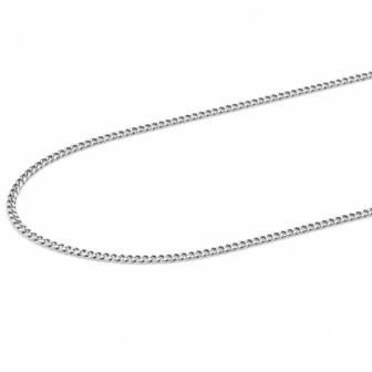Gyary Classic Silver Curb Chain for Women