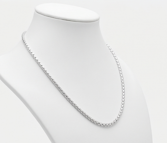 Gyary Stellar Diamond-Cut Silver Chain for Women