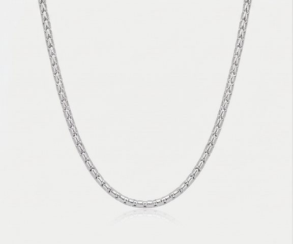 Gyary Stellar Diamond-Cut Silver Chain for Women