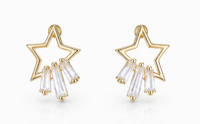 Gyary Shooting Star Stud Earrings