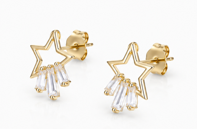 Gyary Shooting Star Stud Earrings
