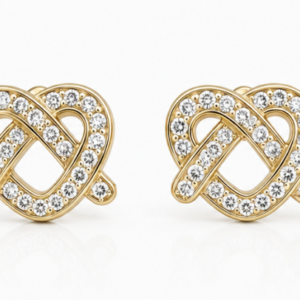 Gyary Infinity Sparkle Stud Earrings