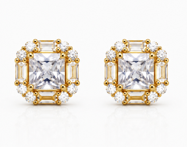 Gyary Royal Radiance Stud Earrings