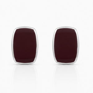 Gyary Crimson Elegance Stud Earrings