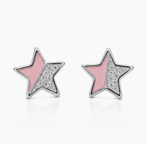 Gyary Blush Star Stud Earrings