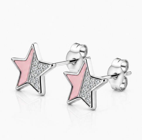 Gyary Blush Star Stud Earrings