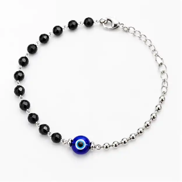 925 Sterling Silver Evil Eye Bracelet