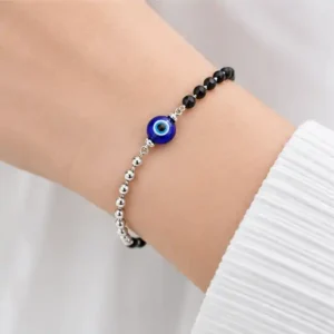 925 Sterling Silver Evil Eye Bracelet