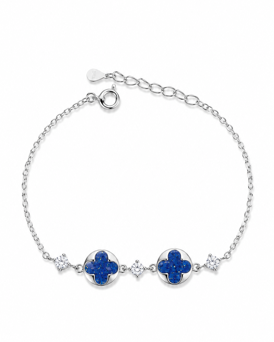 Blue Blossom 925 Sterling Silver Bracelet for Girl