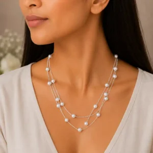 Gyary Pearl Symphony Layered Necklace