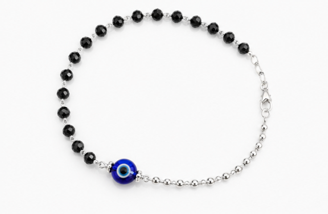 925 Sterling Silver Evil Eye Bracelet