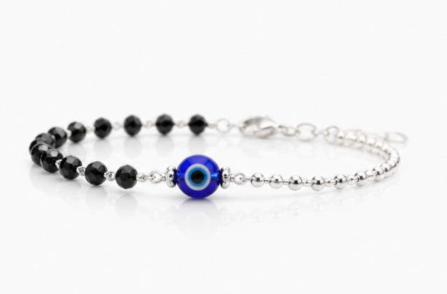 925 Sterling Silver Evil Eye Bracelet