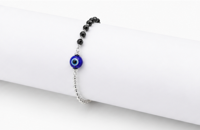 925 Sterling Silver Evil Eye Bracelet